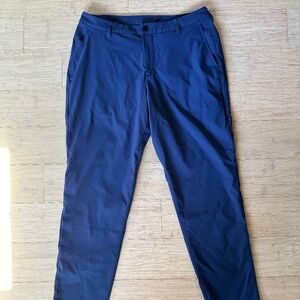 Lululemon ABC classic-fit trouser 34x34 navy blue